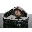 Emporio Armani Womens AR1411 Ceremica Watch Black Bracelet &Rose Gold Numerals
