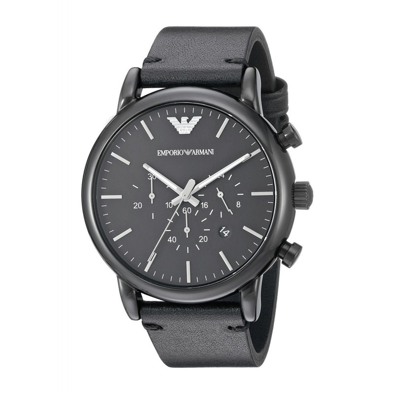 armani black strap watch