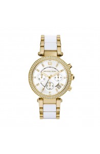 Michael Kors Women's MK6119 'Parker' Chronograph Two tone Stainless Steel Watch