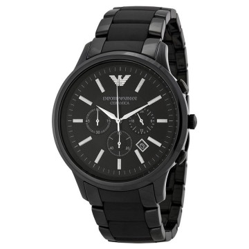 Emporio Armani Ar1452 Men's Black Dial Chronograph Watch