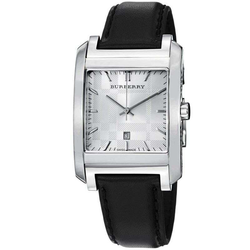Burberry Gents Stainless Steel Leather Watch BU1571