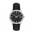 Burberry Men's 'Large Check' Black Dial Black Leather Strap Watch Bu9009